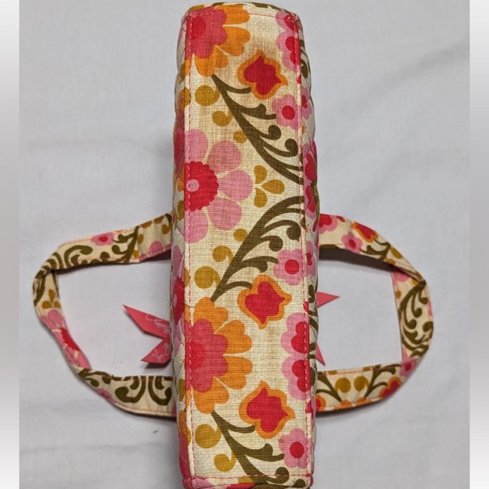 Vera Bradley Pink Floral Quilted Folkloric Pink Tech Organizer Toiletry Bag Tote - Picture 8 of 13